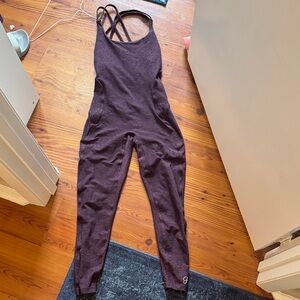 Bombshell Sportswear Dark Purple Jumpsuit